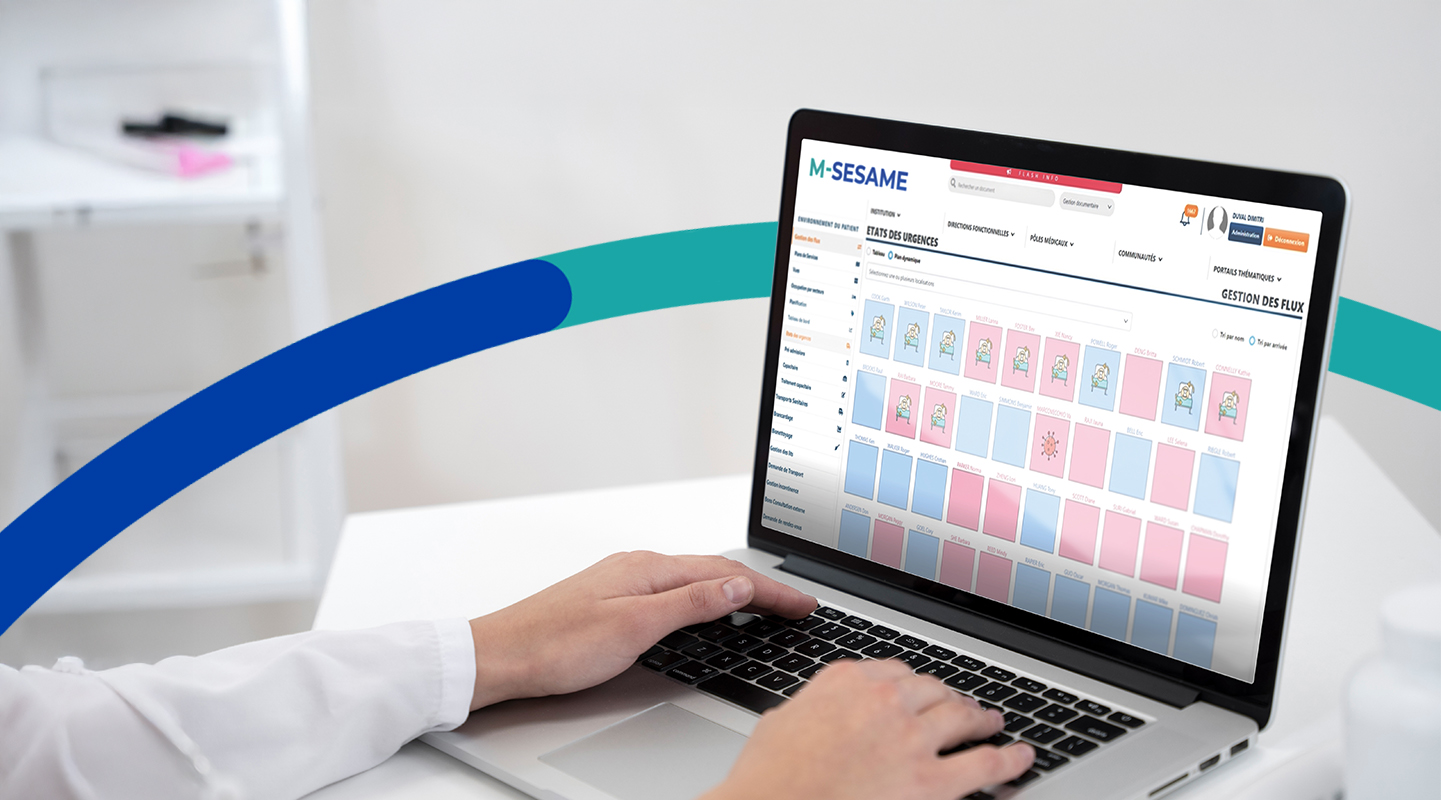 Présentation de la solution M-Sésame sur laptop